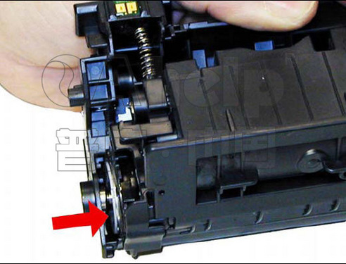 HP CB436A硒鼓加粉图解 